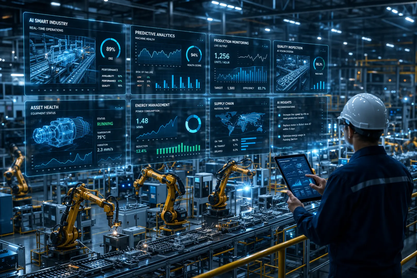 AI for smart industry dashboard